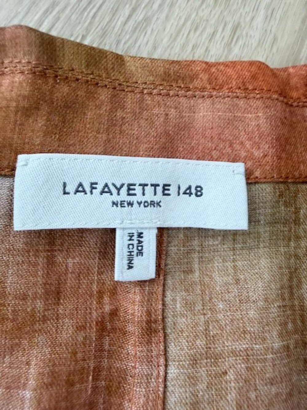 Lafayette 148 Watercolor Belted Midi Shirtdress MEDIUM - Picture 8 of 12